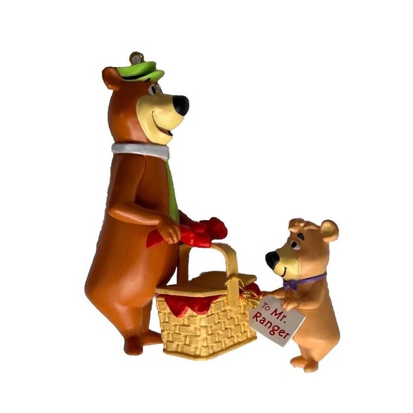 VINTAGE Yogi Bear Boo Boo 1996 Hanna-Barbera Hallmark Collectible Ornament - Picture 1 of 9